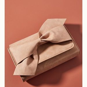 ANTHROPOLOGIE bella bow clutch NEW WITH TAGS